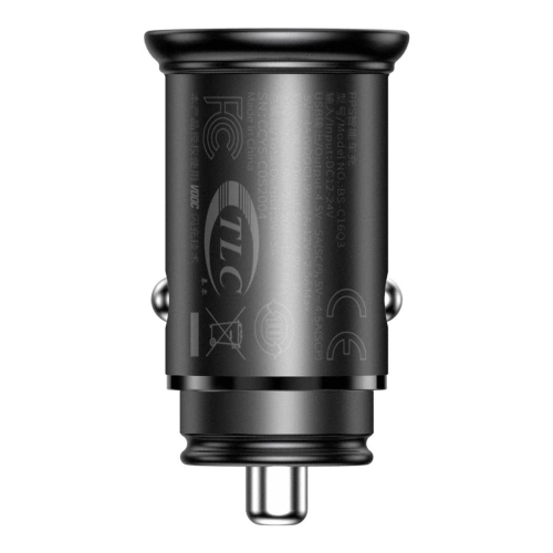 Kup Ładowarka samochodowa Baseus Circular Metal, QC 4.0 + PD 3.0, VOOC, SCP, AFC, MTK PE, 30W (czarna) - BSU1598BLK - {ean13} - Sklep Home Screen