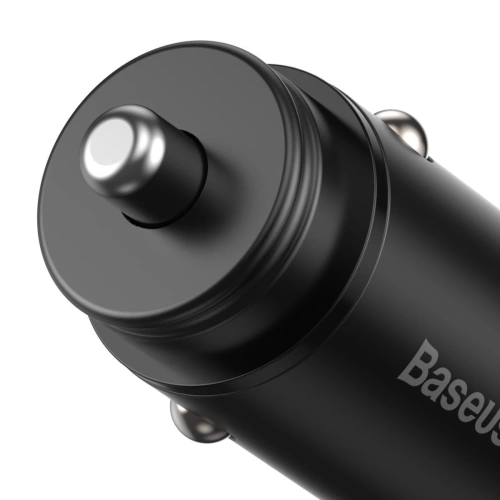 Kup Încărcător auto Baseus Circular Metal, QC 4.0 + PD 3.0, VOOC, SCP, AFC, MTK PE, 30W (negru) - BSU1598BLK - {ean13} - Sklep Home Screen