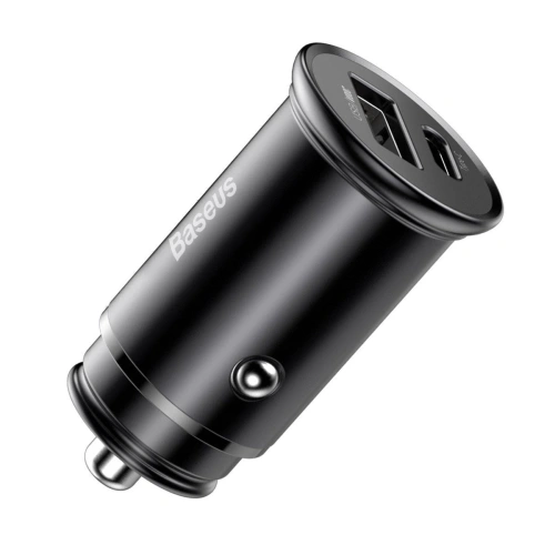 Kup Ładowarka samochodowa Baseus Circular Metal, QC 4.0 + PD 3.0, VOOC, SCP, AFC, MTK PE, 30W (czarna) - BSU1598BLK - {ean13} - Sklep Home Screen