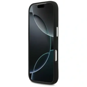 Etui Mercedes Silicone Vintage Logo MagSafe do Apple iPhone 17 Pro czarny