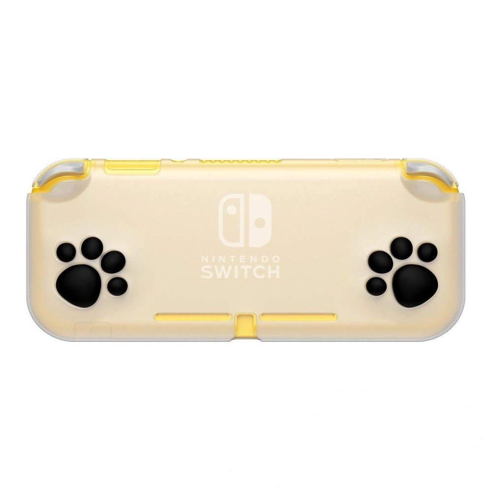 Silikonowe etui Baseus GS06L do konsoli Nintendo Switch Lite + silikonowe nakładki na pady (biało-czarne)