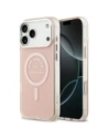 Etui Karl Lagerfeld IML Karl RSG Logo MagSafe do Apple iPhone 17 Pro Max różowy
