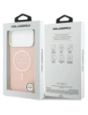 Etui Karl Lagerfeld IML Karl RSG Logo MagSafe do Apple iPhone 17 Pro Max różowy