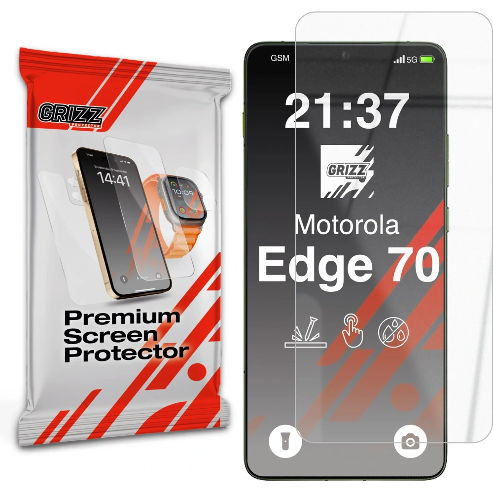 Szkło hybrydowe GrizzGlass HybridGlass do Motorola Edge 70