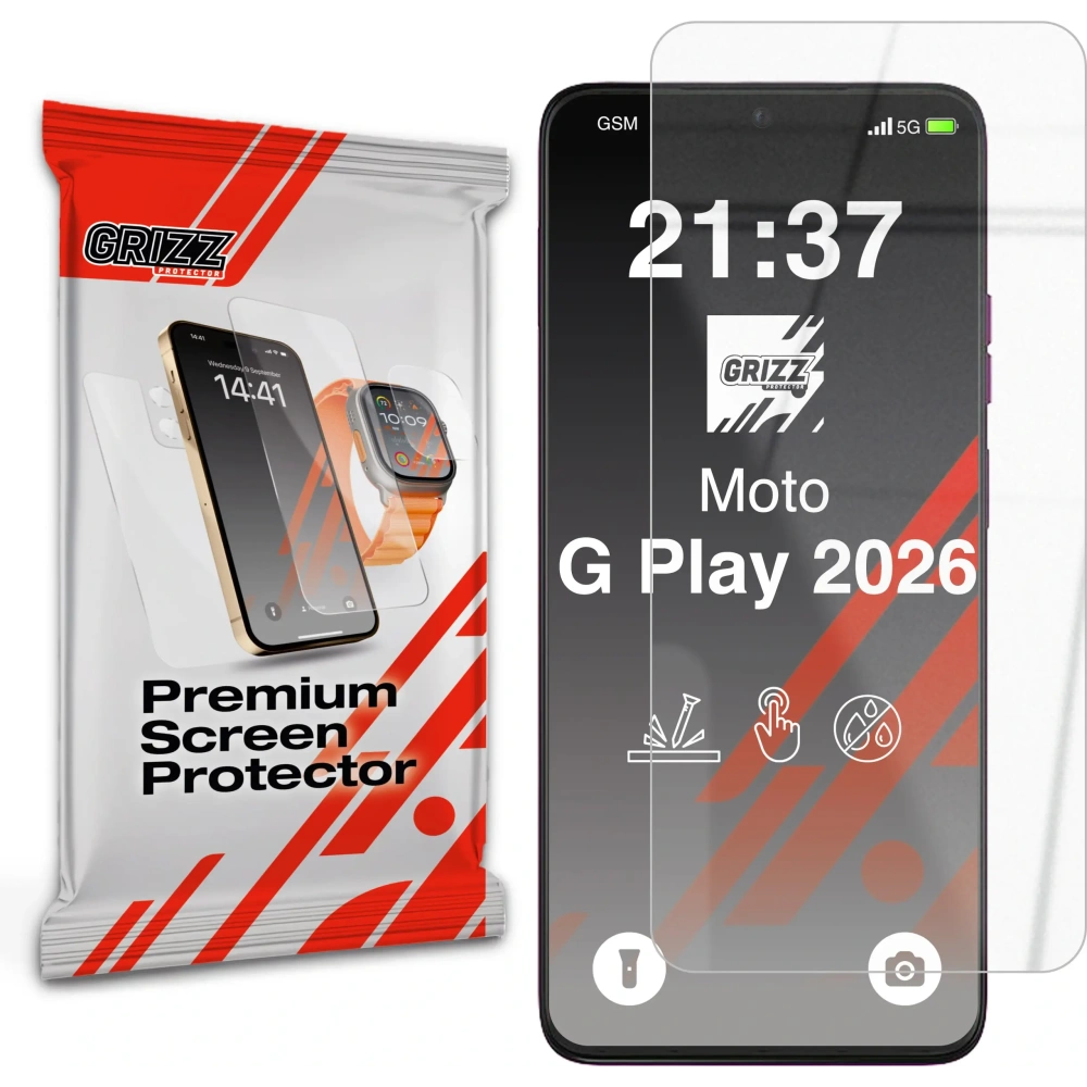 Szkło hybrydowe GrizzGlass HybridGlass do Motorola Moto G Play (2026)