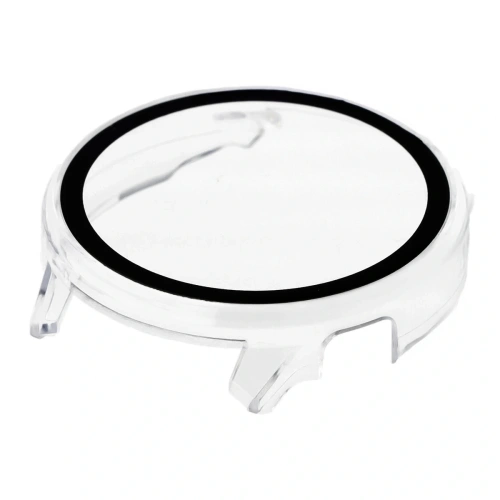 Etui ze szkłem do zegarka Bizon Case+Glass Watch do Garmin Venu 4 45mm przeźroczyste