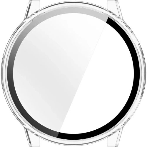 Etui ze szkłem do zegarka Bizon Case+Glass Watch do Garmin Venu 4 45mm przeźroczyste