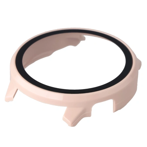 Etui ze szkłem do zegarka Bizon Case+Glass Watch do Garmin Venu 4 45mm różowe