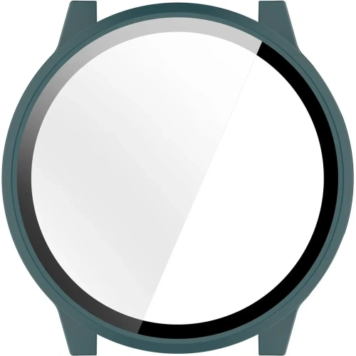 Etui ze szkłem do zegarka Bizon Case+Glass Watch do Garmin Venu 4 45mm zielone