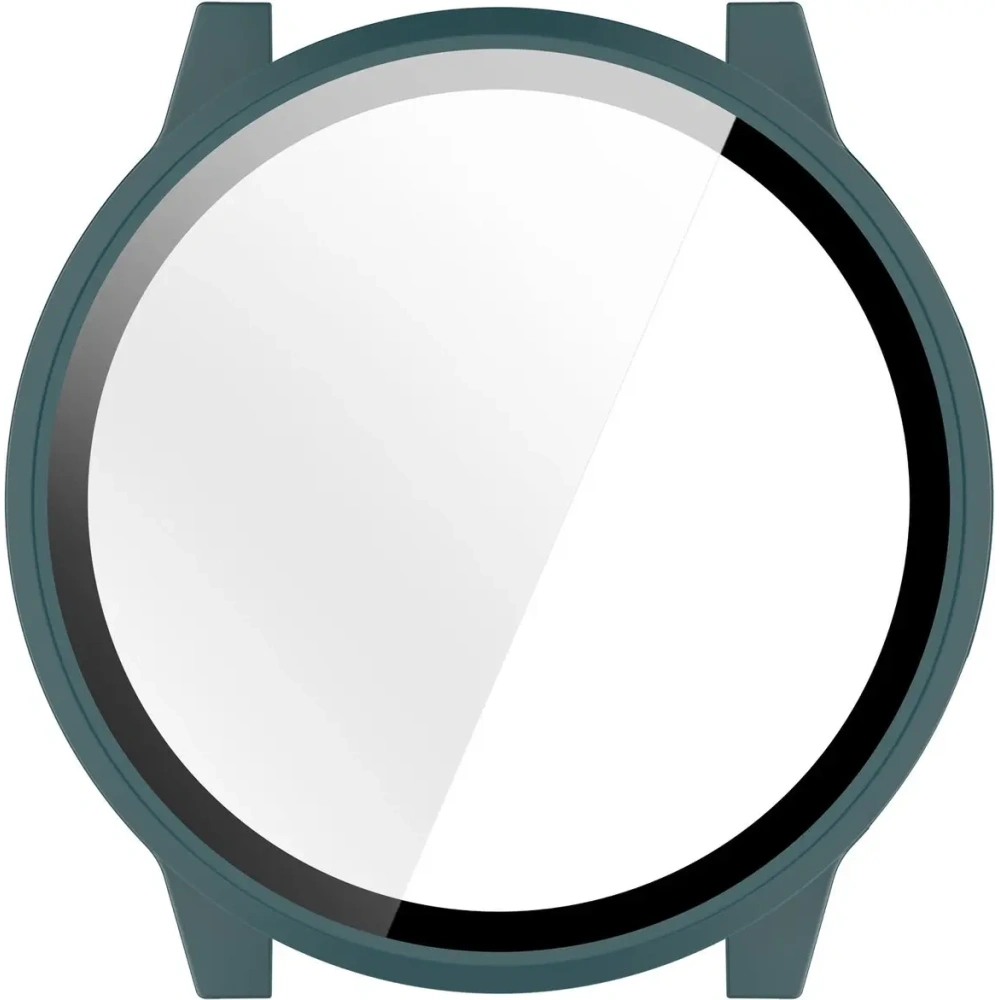 Etui ze szkłem do zegarka Bizon Case+Glass Watch do Garmin Venu 4 45mm zielone