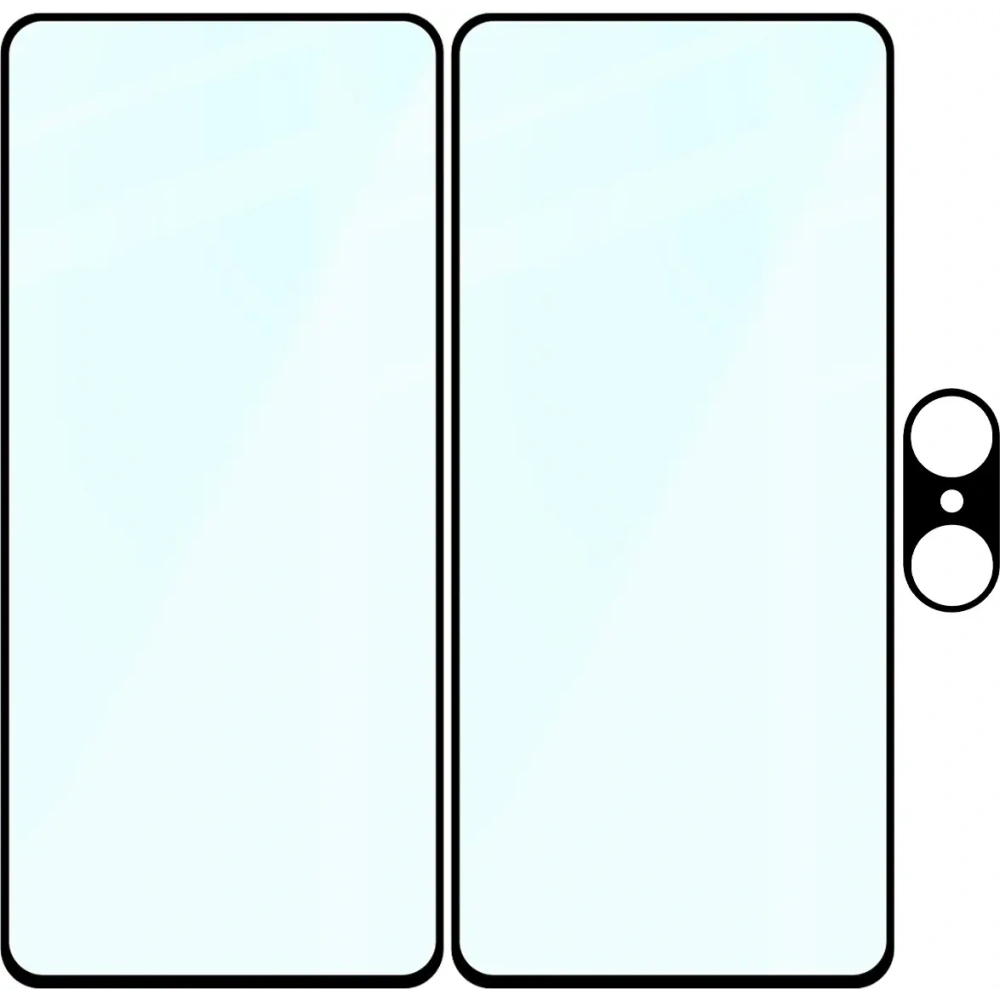 2x Szkło + szybka na aparat Bizon Edge Pack do OnePlus Nord CE5 5G