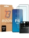 2x Szkło + szybka na aparat Bizon Edge Pack do Xiaomi POCO F6 Pro