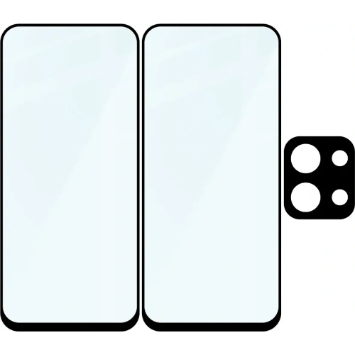 2x Szkło + szybka na aparat Bizon Edge Pack do Xiaomi Redmi 15C 4G / 5G