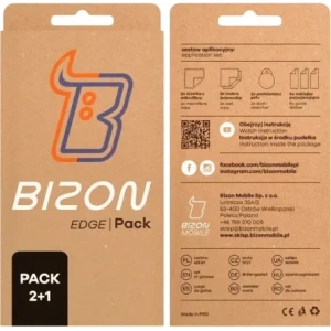 2x Szkło + szybka na aparat Bizon Edge Pack do Xiaomi Redmi 15C 4G / 5G
