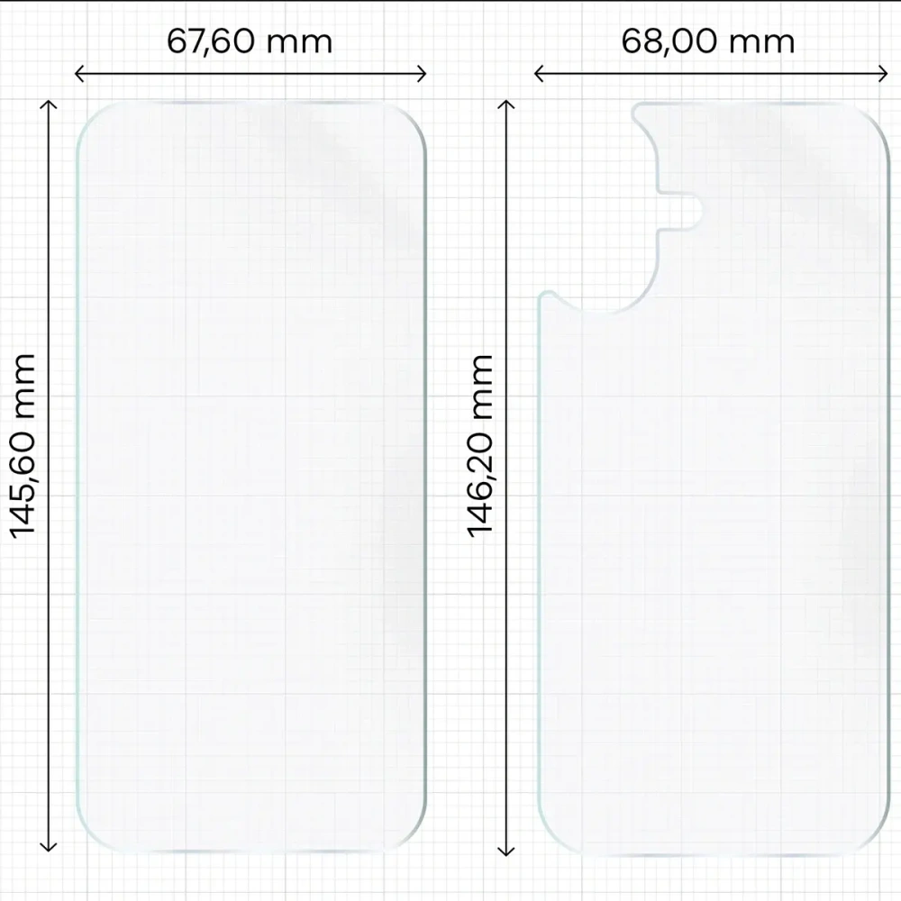 Folia hydrożelowa na tył i przód Bizon Glass Hydrogel Pack do Apple iPhone 17
