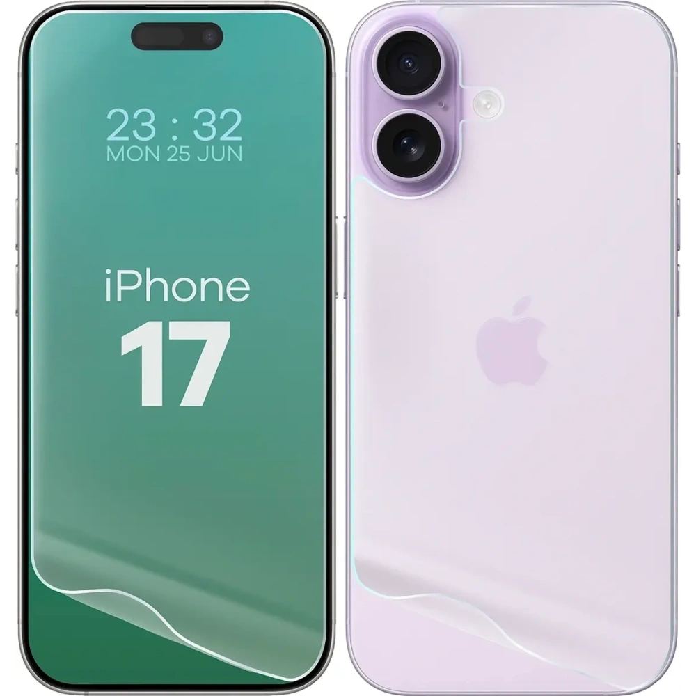 Folia hydrożelowa na tył i przód Bizon Glass Hydrogel Pack do Apple iPhone 17