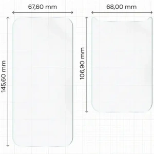 Folia hydrożelowa na tył i przód Bizon Glass Hydrogel Pack do Apple iPhone 17 Pro