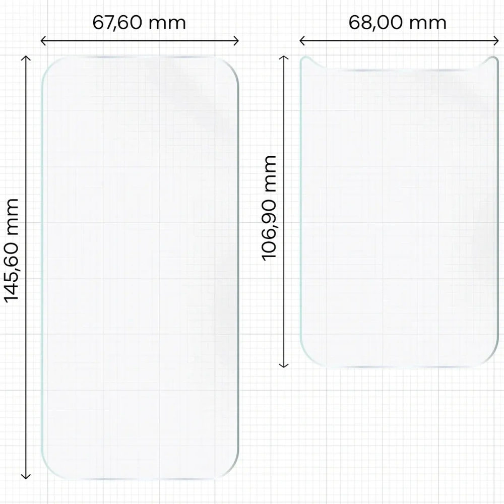 Folia hydrożelowa na tył i przód Bizon Glass Hydrogel Pack do Apple iPhone 17 Pro