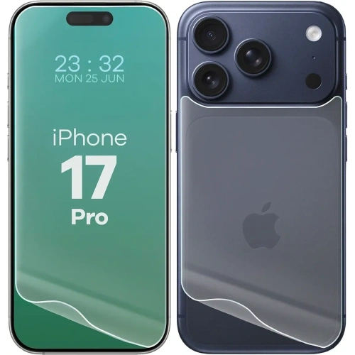 Folia hydrożelowa na tył i przód Bizon Glass Hydrogel Pack do Apple iPhone 17 Pro