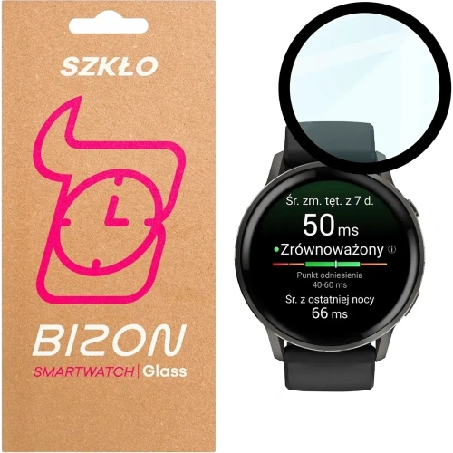 Szkło hybrydowe Bizon Glass Watch Edge Hybrid do Garmin Venu 4 41mm czarne