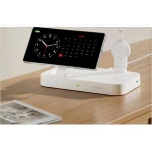 Stacja ładująca 4smarts Qi2 Trident z ładowarką do Galaxy Watch biały