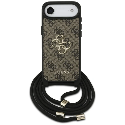 Etui Guess 4G Big Logo Cord Stap Crossbody do Apple iPhone Air brązowy