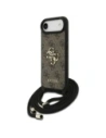 Etui Guess 4G Big Logo Cord Stap Crossbody do Apple iPhone Air brązowy