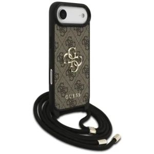 Etui Guess 4G Big Logo Cord Stap Crossbody do Apple iPhone Air brązowy