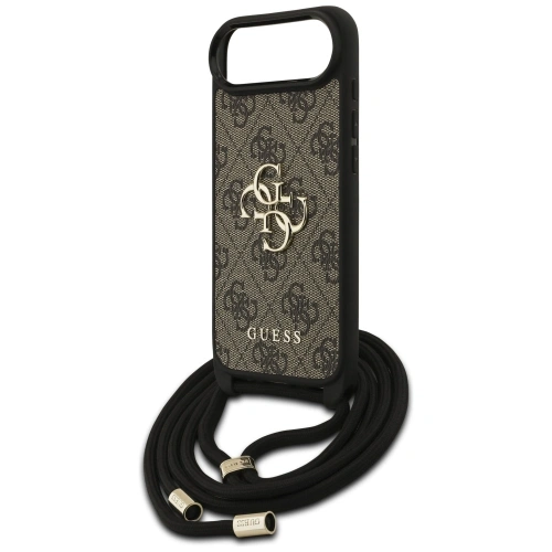 Etui Guess 4G Big Logo Cord Stap Crossbody do Apple iPhone Air brązowy