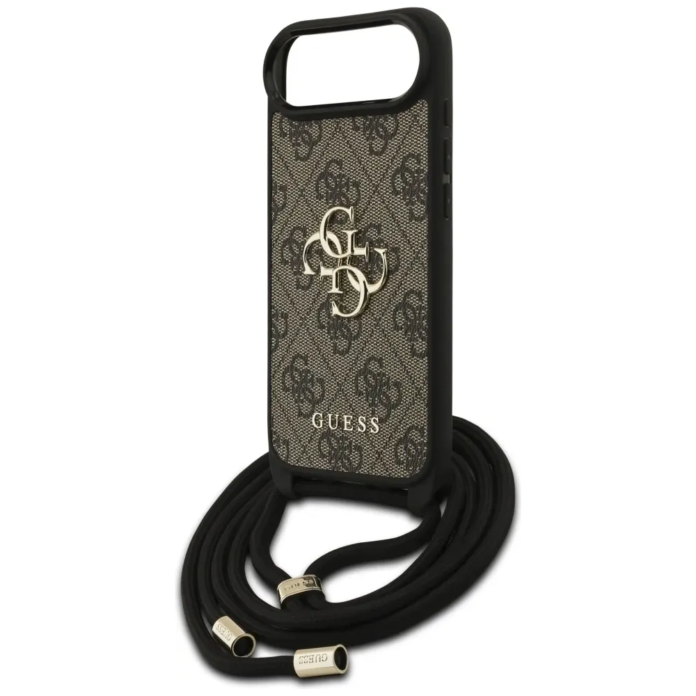 Etui Guess 4G Big Logo Cord Stap Crossbody do Apple iPhone Air brązowy