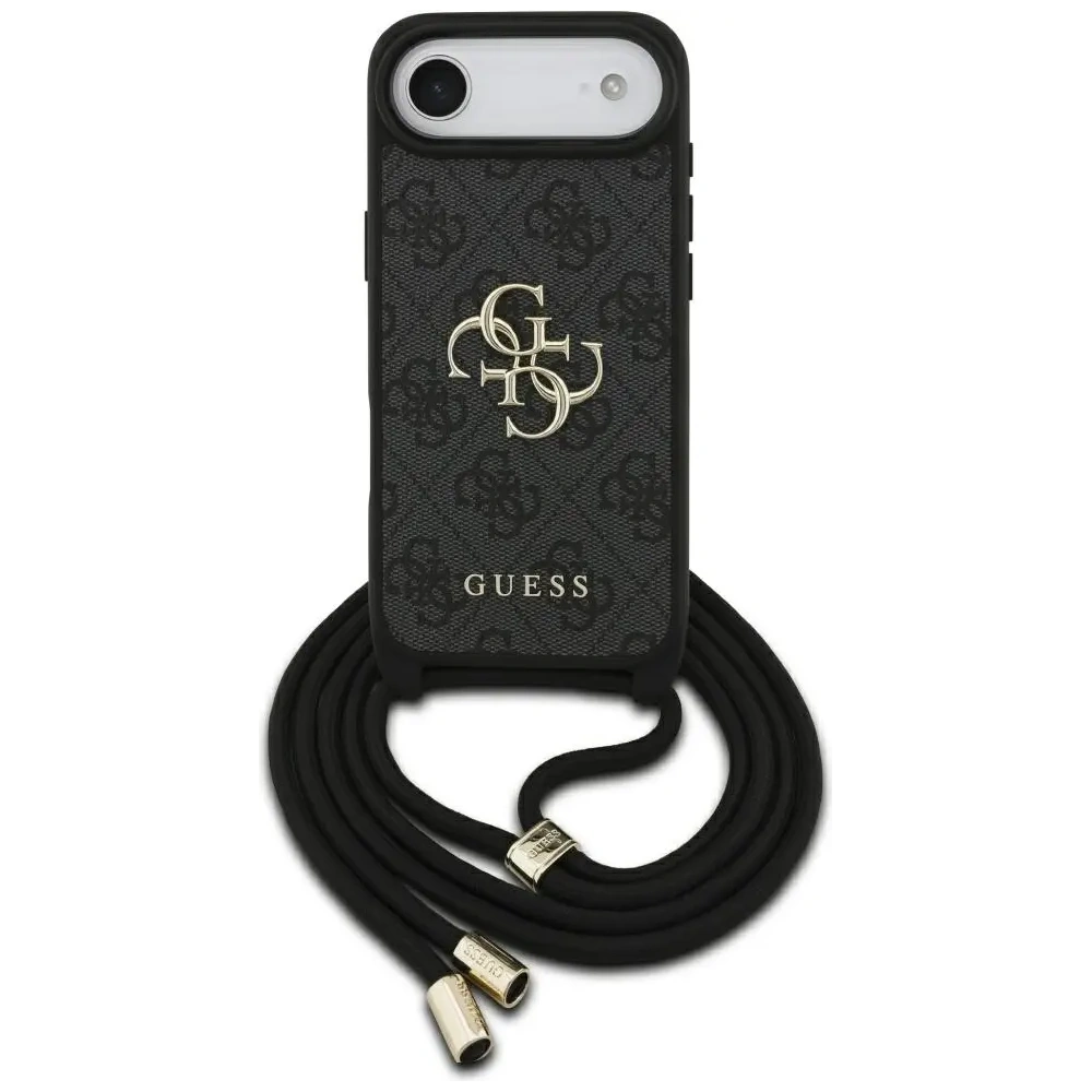 Etui Guess 4G Big Logo Cord Stap Crossbody do Apple iPhone Air czarny