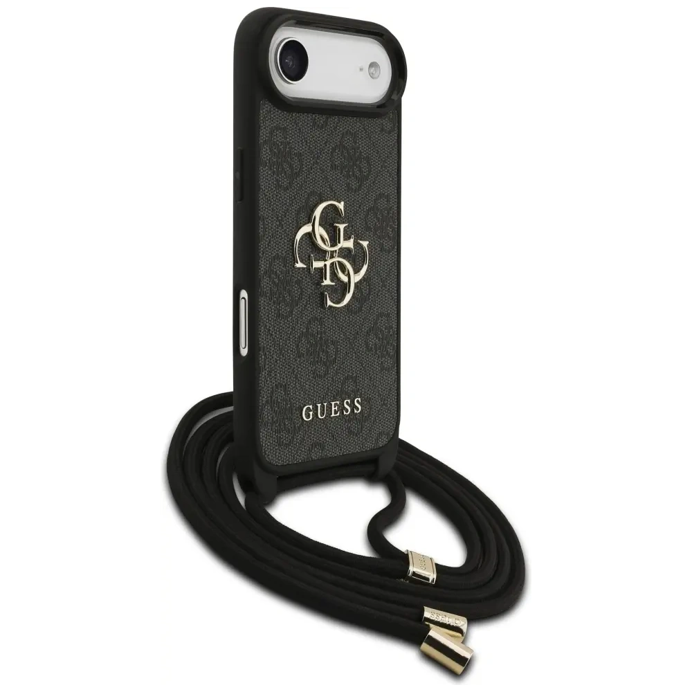 Etui Guess 4G Big Logo Cord Stap Crossbody do Apple iPhone Air czarny
