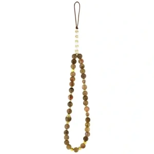 Etui Guess 4G Strap Triangle Logo MagSafe do Apple iPhone 17 Pro Max brązowy