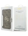 Etui Guess Book 4G Metal Logo do Apple iPhone 17 Pro brązowy