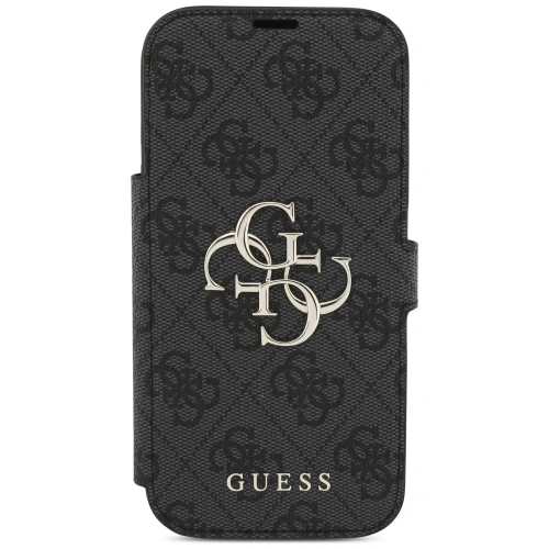 Etui Guess Book 4G Metal Logo do Apple iPhone 17 Pro czarny