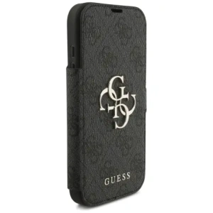 Etui Guess Book 4G Metal Logo do Apple iPhone 17 Pro czarny