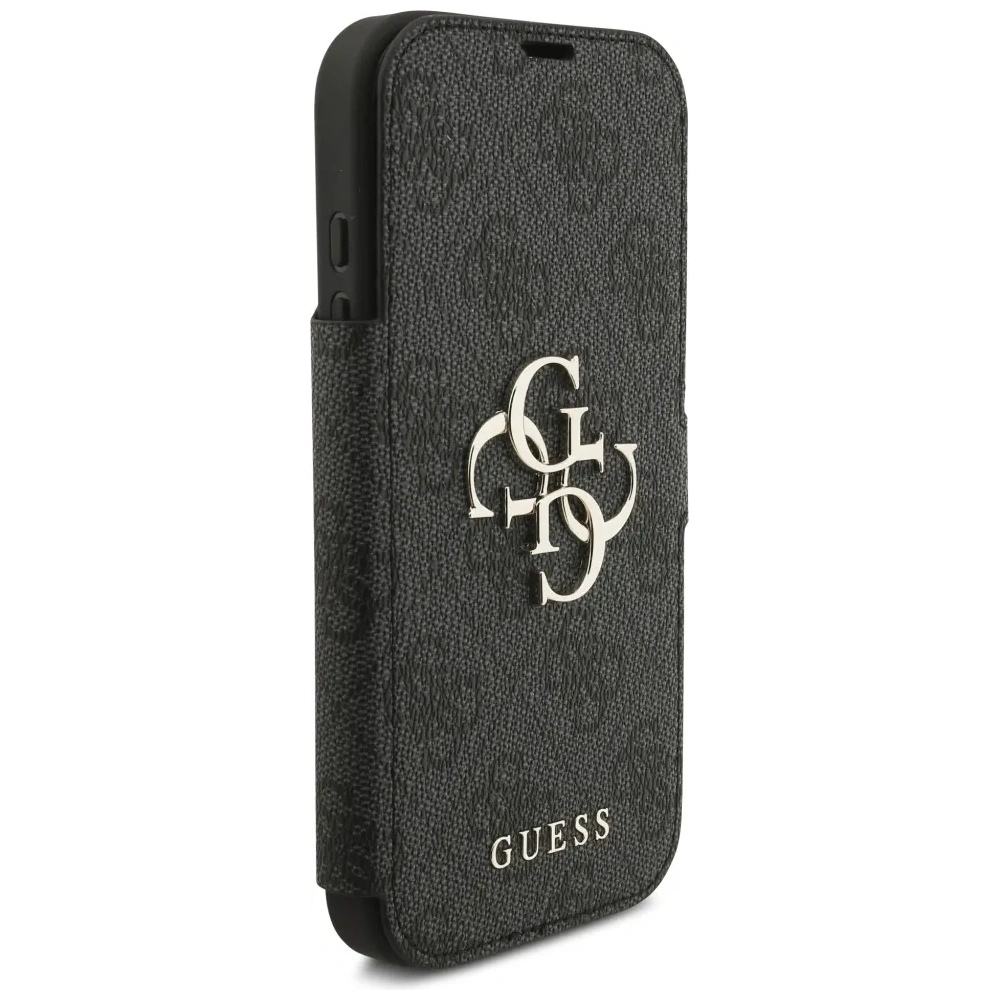 Etui Guess Book 4G Metal Logo do Apple iPhone 17 Pro czarny