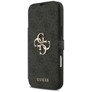 Etui Guess Book 4G Metal Logo do Apple iPhone 17 Pro Max czarny