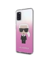 Karl Lagerfeld Samsung Tasche KLHCA41TRDFKPI Galaxy A41 rosa/rosa Farbverlauf Ikonik Karl