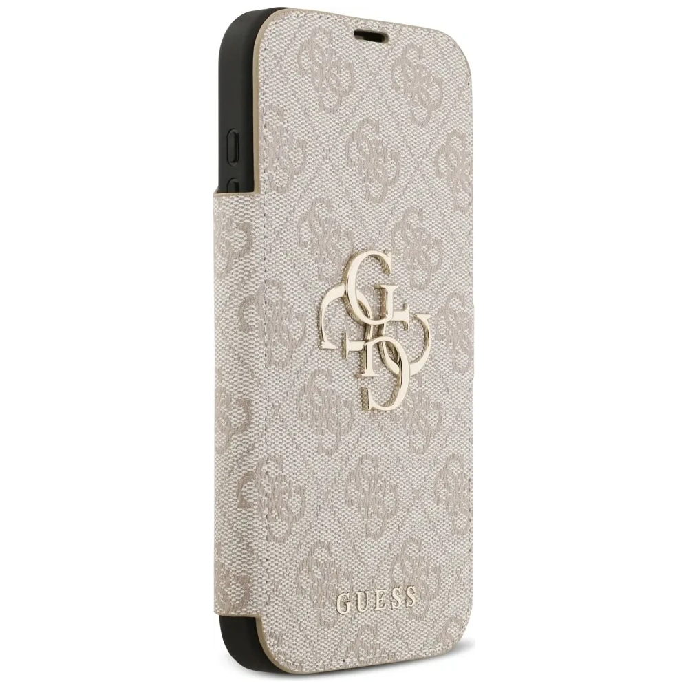 Etui Guess Book 4G Metal Logo do Apple iPhone 17 Pro Max różowy