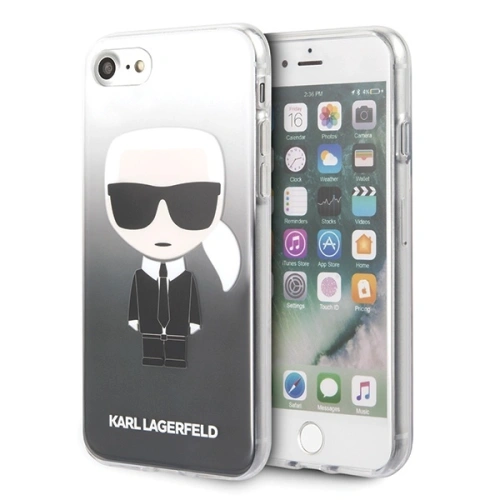 Kup Etui Karl Lagerfeld KLHCI8TRDFKBK Apple iPhone SE 2022/SE 2020/8/7 černý/black Gradient Ikonik Karl - KLD306BLK - {ean13} - Sklep Home Screen