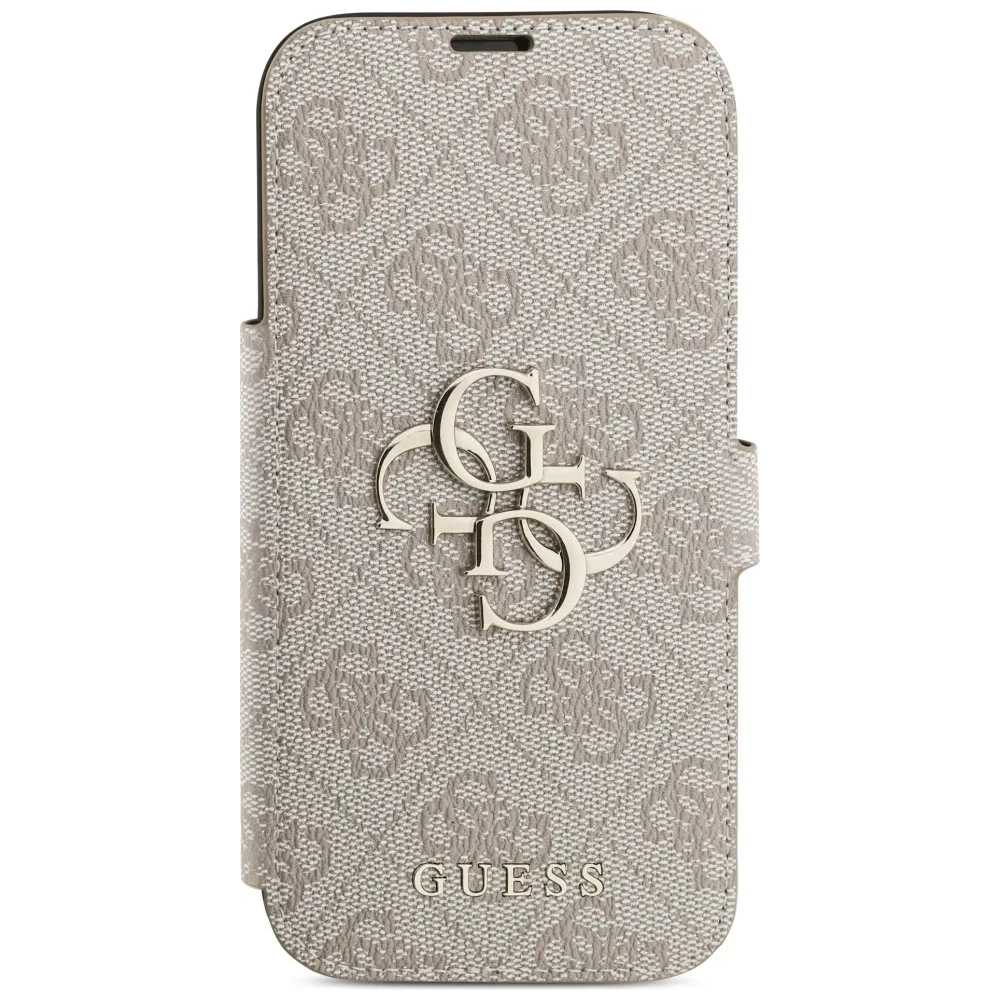 Etui Guess Book 4G Metal Logo do Apple iPhone 17 Pro różowy