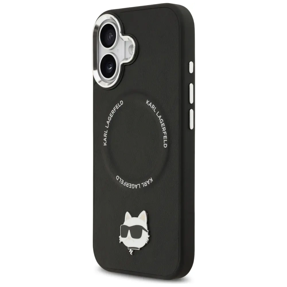 Etui Karl Lagerfeld Choupette Pin MagSafe do Apple iPhone 17 czarny