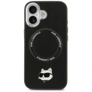 Etui Karl Lagerfeld Choupette Pin MagSafe do Apple iPhone 17 czarny