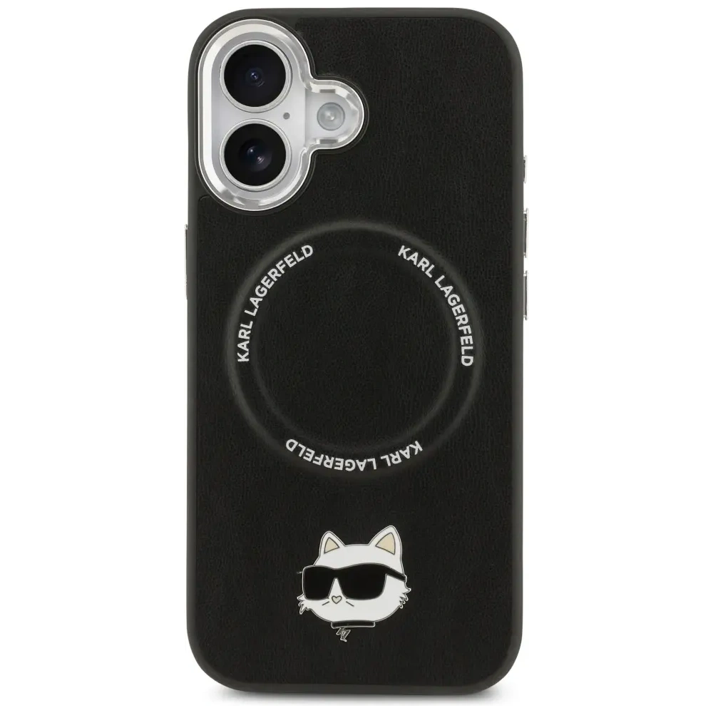 Etui Karl Lagerfeld Choupette Pin MagSafe do Apple iPhone 17 czarny