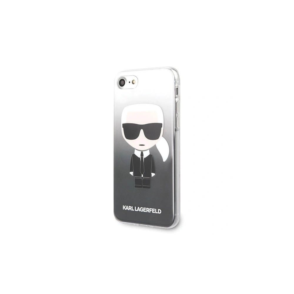 Etui Karl Lagerfeld KLHCI8TRDFKBK Apple iPhone SE 2022/SE 2020/8/7 czarny/black Gradient Ikonik Karl