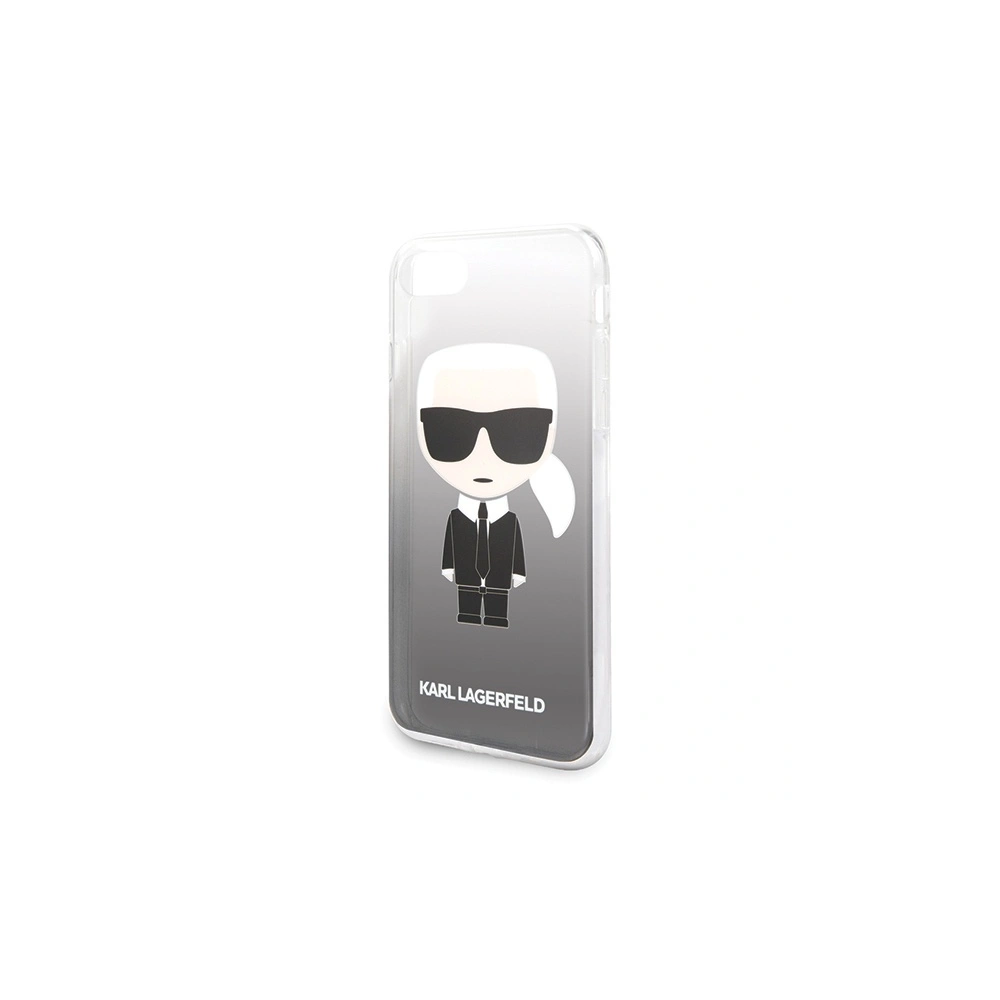 Etui Karl Lagerfeld KLHCI8TRDFKBK Apple iPhone SE 2022/SE 2020/8/7 czarny/black Gradient Ikonik Karl