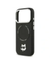 Etui Karl Lagerfeld Choupette Pin MagSafe do Apple iPhone 17 Pro czarny