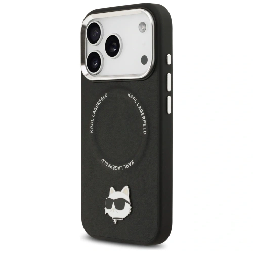 Etui Karl Lagerfeld Choupette Pin MagSafe do Apple iPhone 17 Pro Max czarny