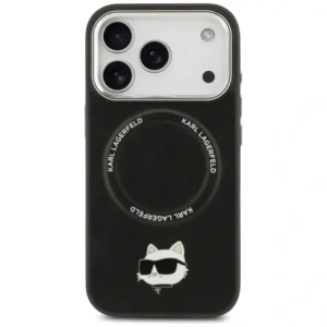 Etui Karl Lagerfeld Choupette Pin MagSafe do Apple iPhone 17 Pro Max czarny